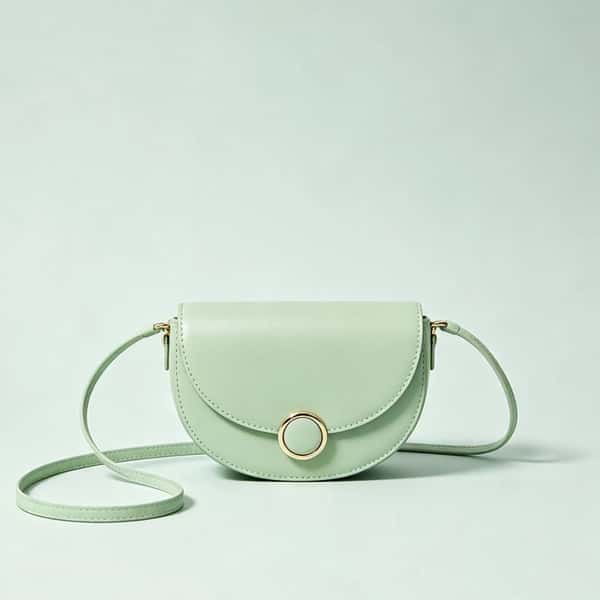 Sage Green Minimalist Saddle Bag